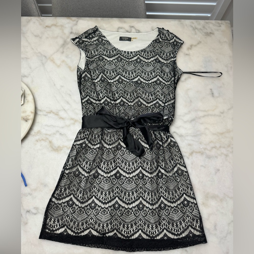Black and White laced Guess dress